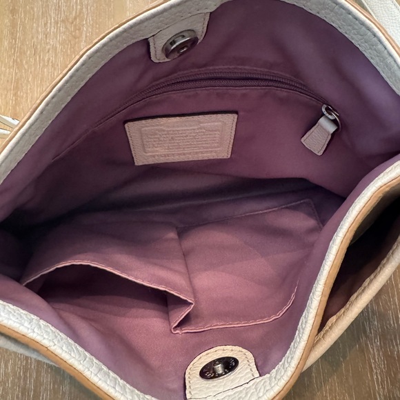 Coach Tan Leather Shoulder Bag - Picture 8 of 14